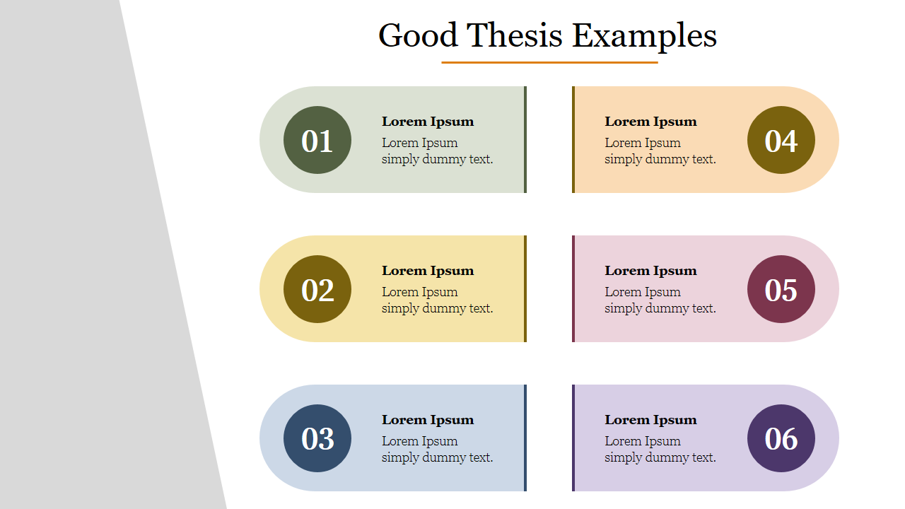 Free - Innovative Good Thesis Examples Template Presentation